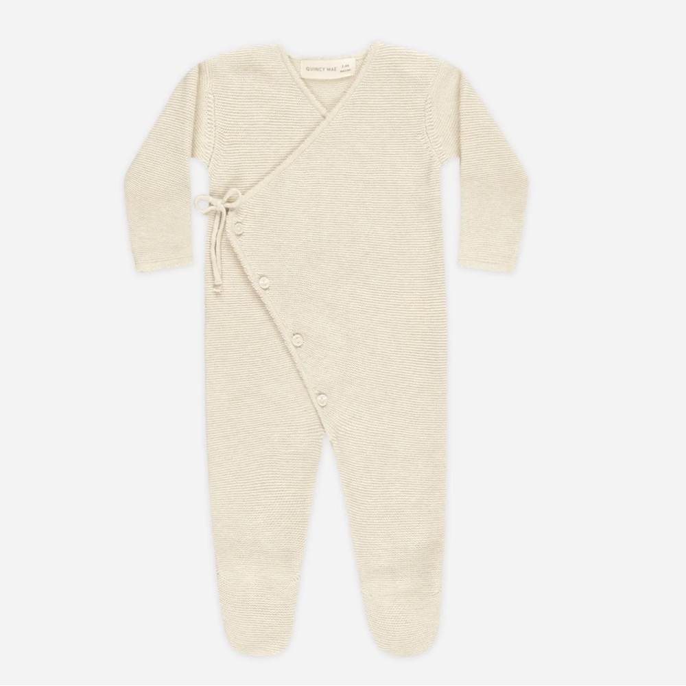 Quincy Mae Wrap Knit Footie NWT